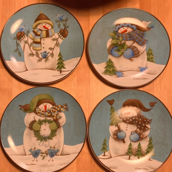 Pfaltzgraff Other - Snowman Plates (Set of 4)